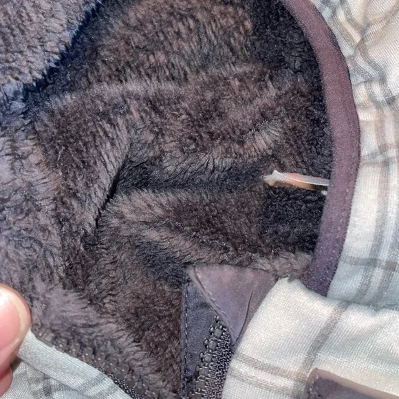 Gymboree Infant Bunting Snowsuit Boys 3/6 Months Grey Fleece Lined Zippered Warm - Picture 4 of 6